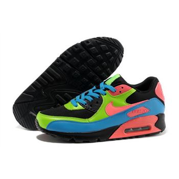 Nike Air Max 90 Men Blue Green Running Shoes Taiwan